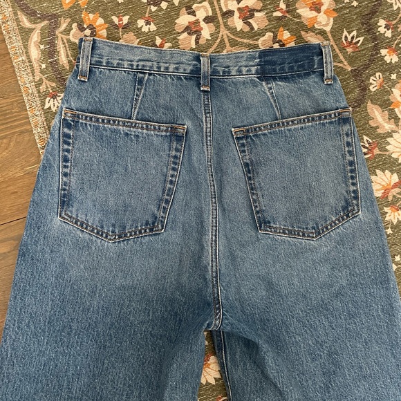 Anthropologie etica Iris Relaxed Taper Jeans Fistral Classic Wash Slouchy - Picture 16 of 16